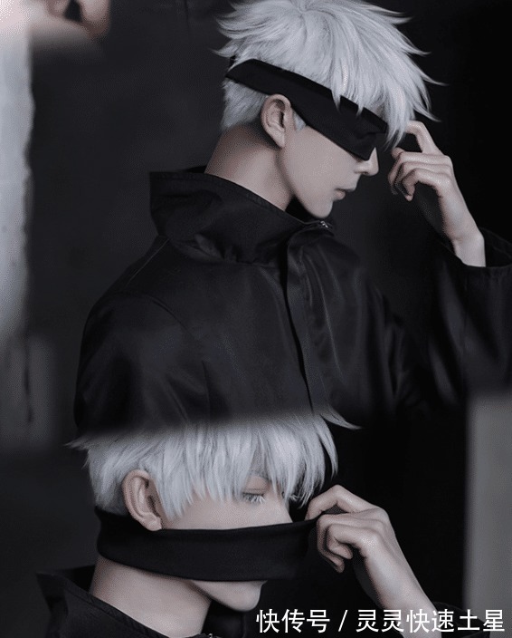 cos|鸽了一个半月后,熊祁COS《咒术回战》五条悟,网友这腿是真的