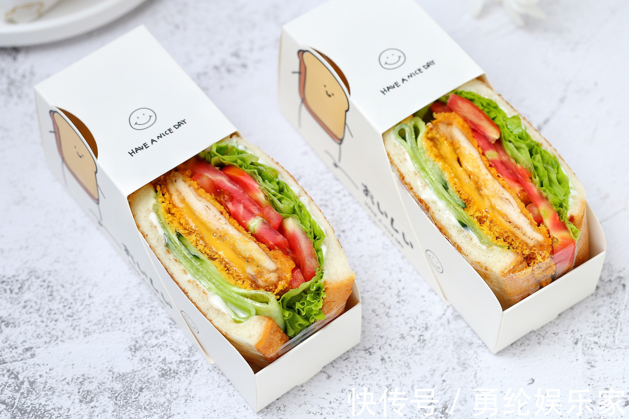 自制无油爆浆鸡排三明治，干净卫生比外卖健康，少花钱吃得还过瘾