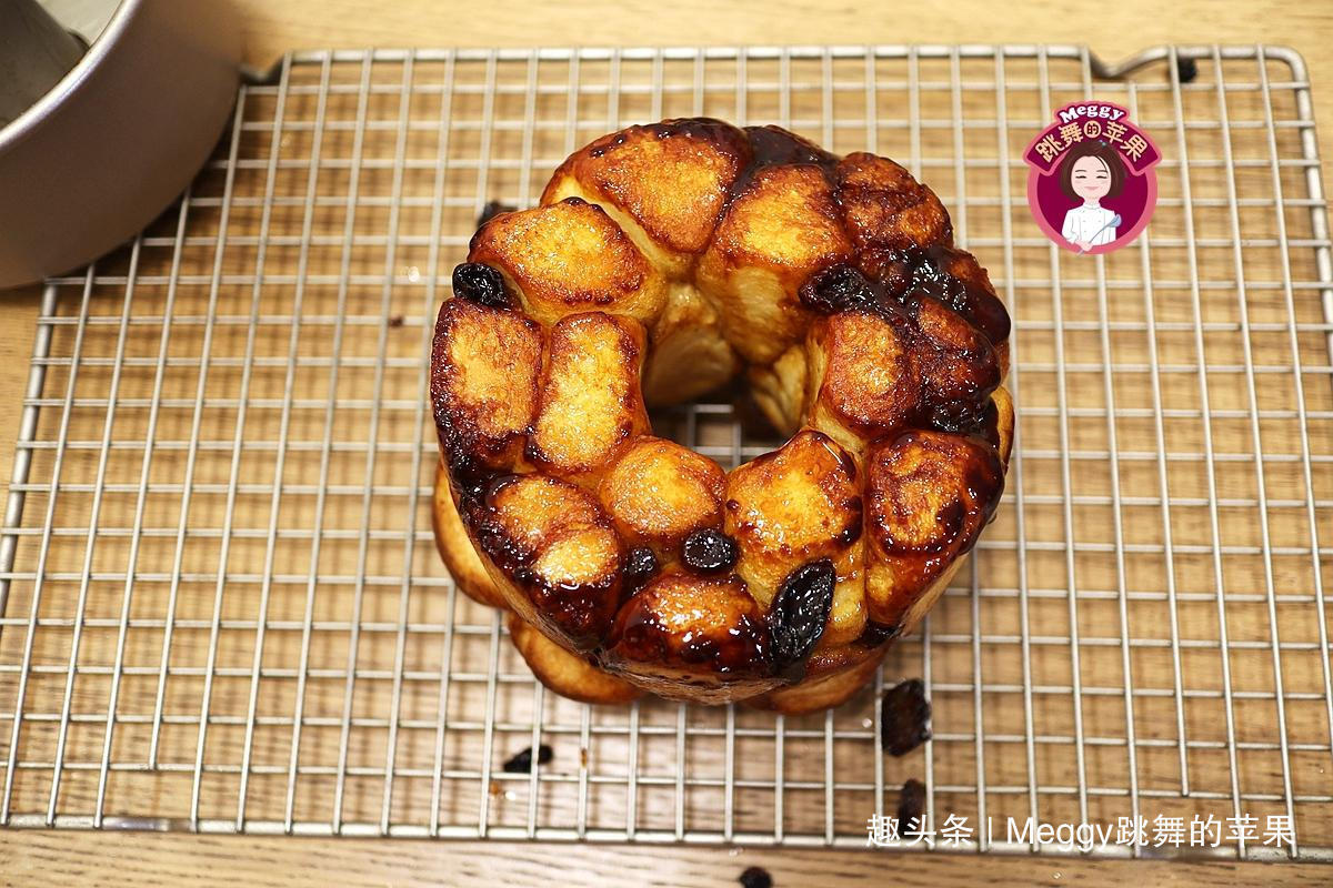 教你做个猴子面包，1口1个不用擀面，全身裹满糖浆，看着就想吃