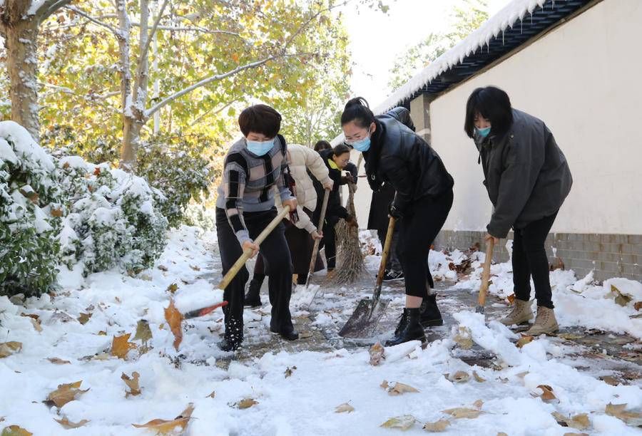 山东省实验幼儿园|山东省实验幼儿园(南校区)扫雪我先行，保留冰雪创造“游戏区”