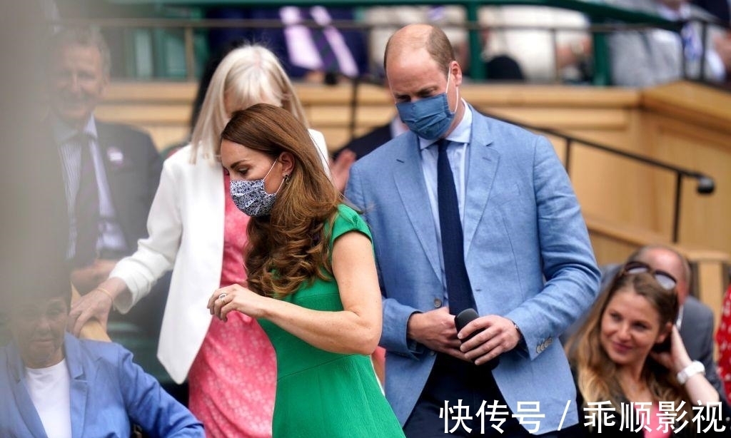 发型|凯特穿仙女裙携夫观温网，不愧为蓝血贵族，皇家发型搭配蓝钻超美