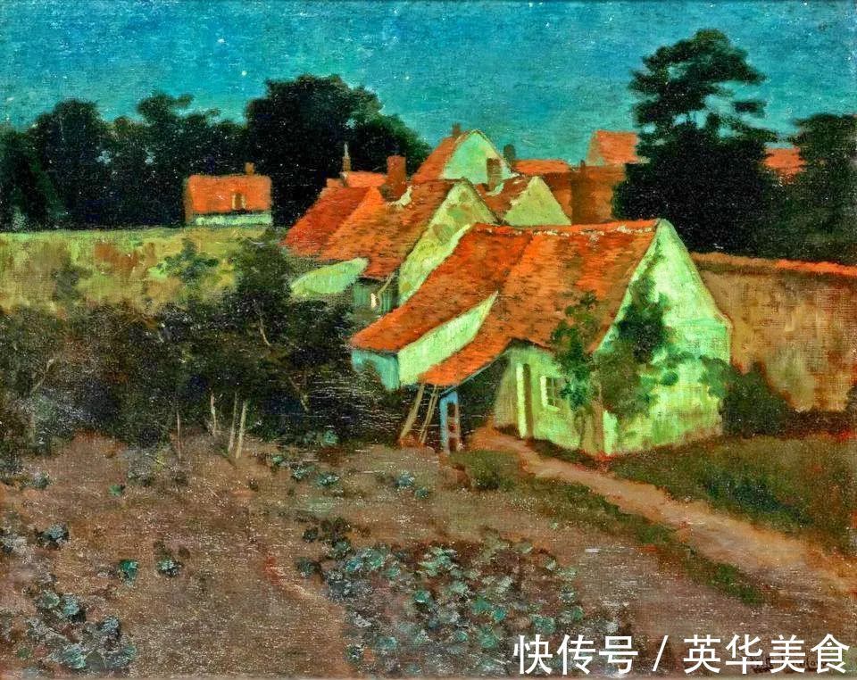 小溪|水与光的刻画,弗里茨的油画真是美妙至极