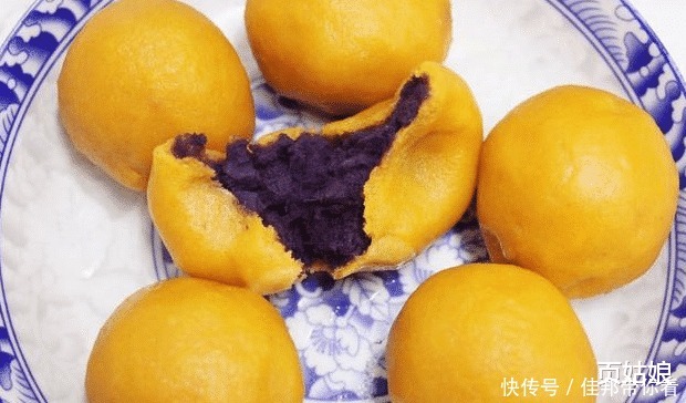 南瓜紫薯球正宗做法,香甜可口,一盘子不够全家吃