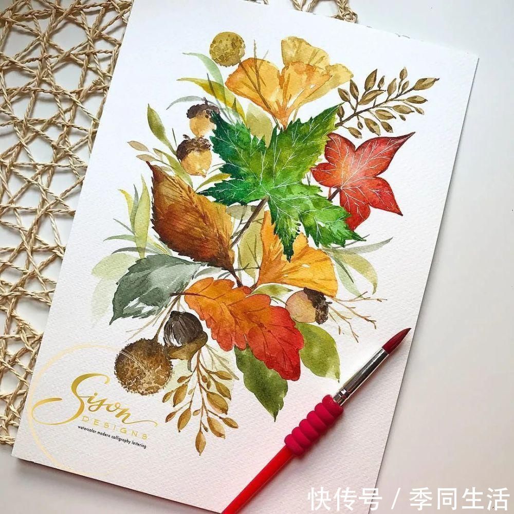 笔尖&美爆！70张超简单小清新的水彩手账，你想要的都在这里！收藏这篇就够了！