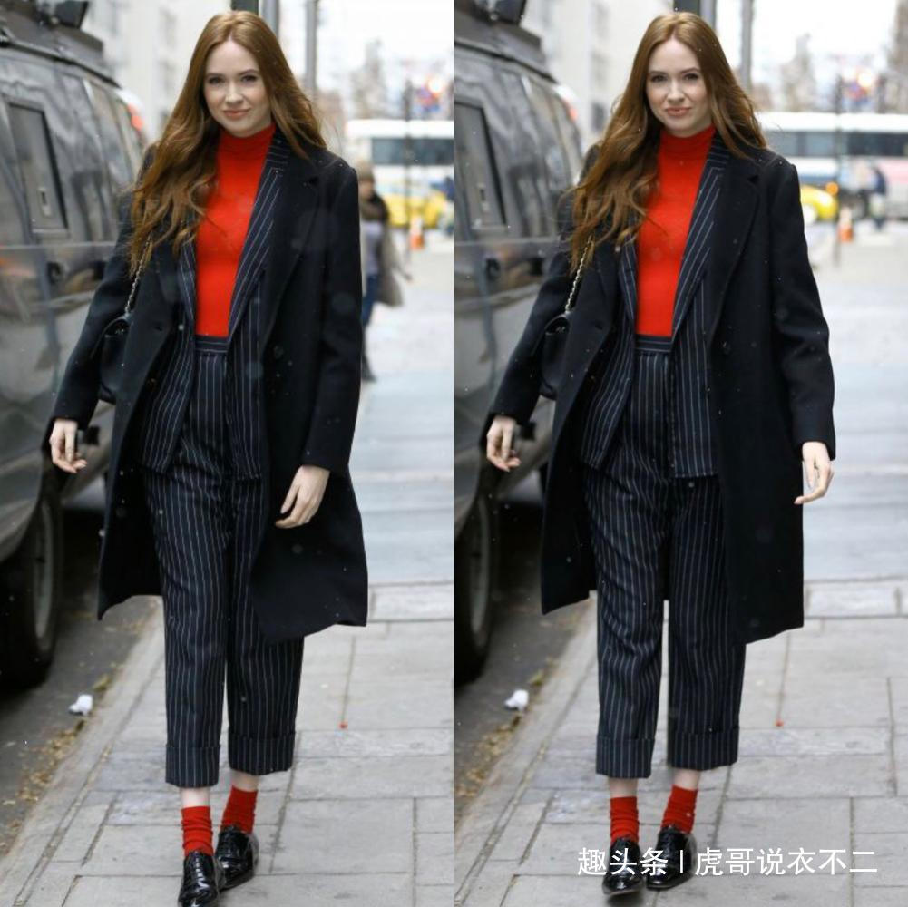 街拍 冬天要学会挑裤子，这样才能穿出好身材好气质！