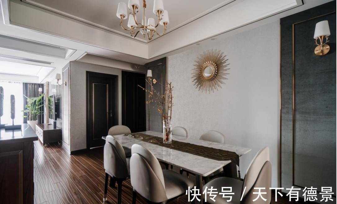 大理石|100㎡优雅美式,诠释清新淡雅的惬意生活!