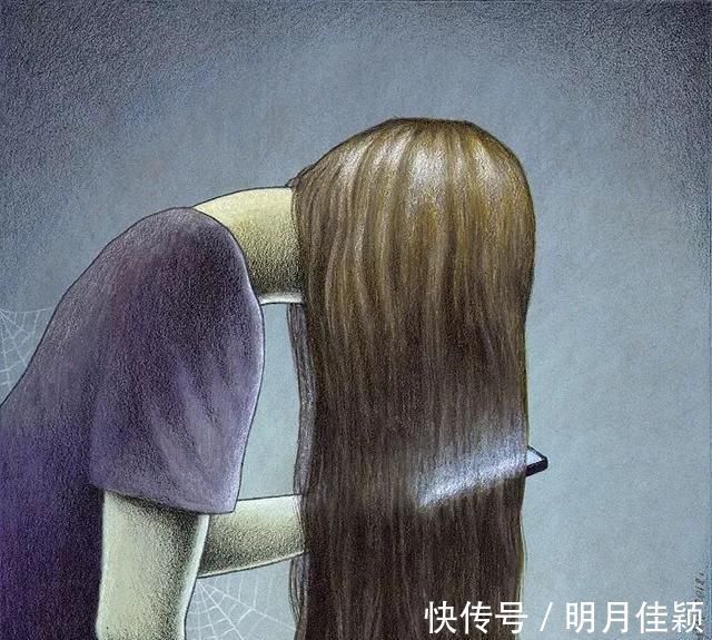 两只小鸟|10幅生动的插画，描绘出现实真面目，第10幅竟然画了个女鬼