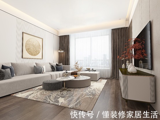轻奢风|120㎡现代轻奢风,简约新生活,不一样的体验感
