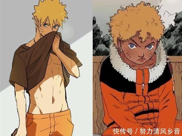 鸣人|“非洲版”火影忍者,卡卡西勉强还可以接受,雏田简直不忍直视