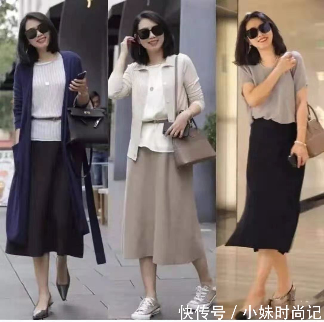 搭配|这才是适合40岁女性的穿搭,兼顾着优雅和简约,营造出高级感