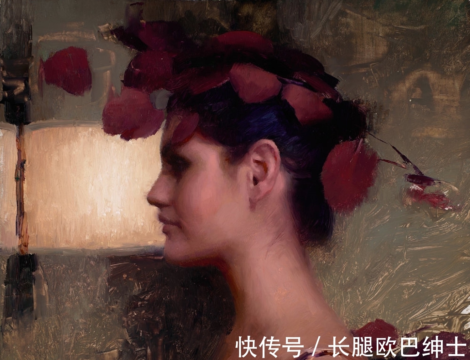 象征主义#沉静之中散发出典雅唯美的女性魅力——饱含象征意味的写实画作