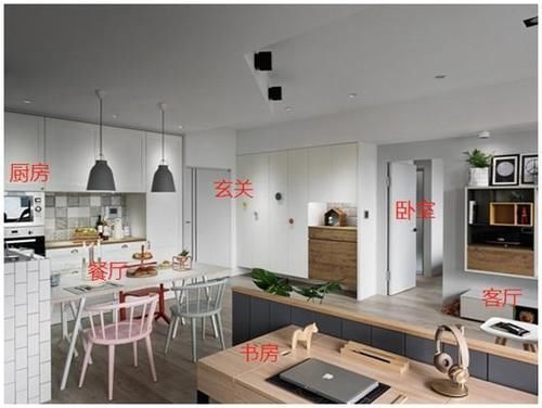 主卧|这套88平小户型北欧风,全开放式就算了,书房竟然在厨房旁边!