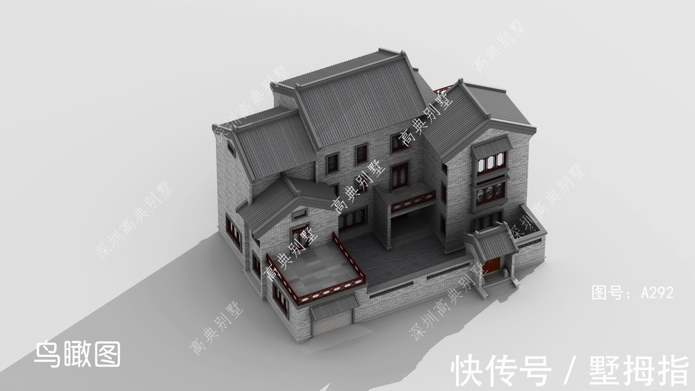 卫生间|这款中式农村别墅,卧室全南,气质非常适合农村建筑。