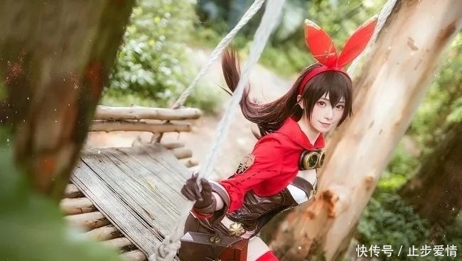 原神|原神安柏cosplay，骑士怎么可以这么可爱！