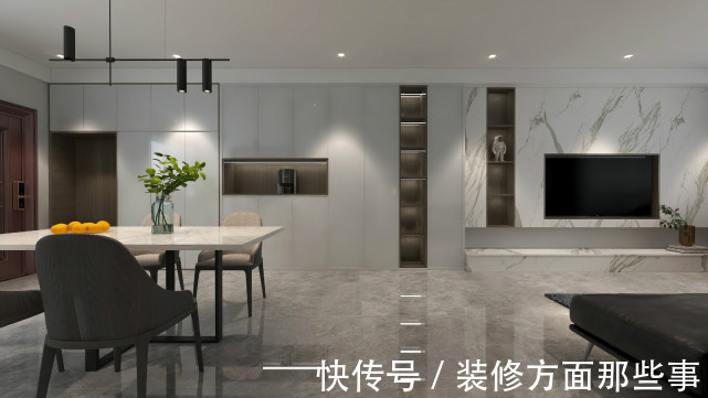 简约风|185平现代简约风四居室,室内空间朴素、大方,但其功能性强