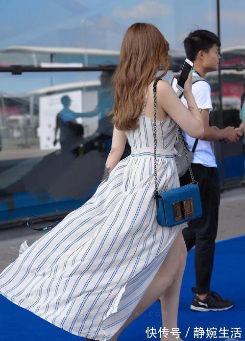 窗帘布 美女就是穿块窗帘布都好看,高级感学不来