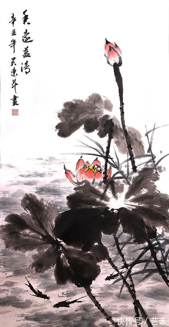 画莲@画家吴东升——博采众长,自备一格|只为那朵莲