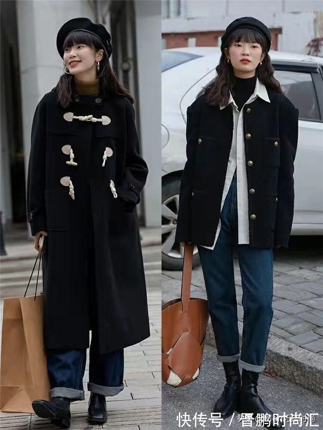 高筒裤 阔腿裤收起来吧!今年流行的过踝大衣,配高筒裤,妥妥的遮肉增高