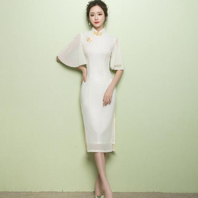 改良版|正流行的改良旗袍连衣裙,刚刚好的韵味,典雅之余又不失魅惑十足