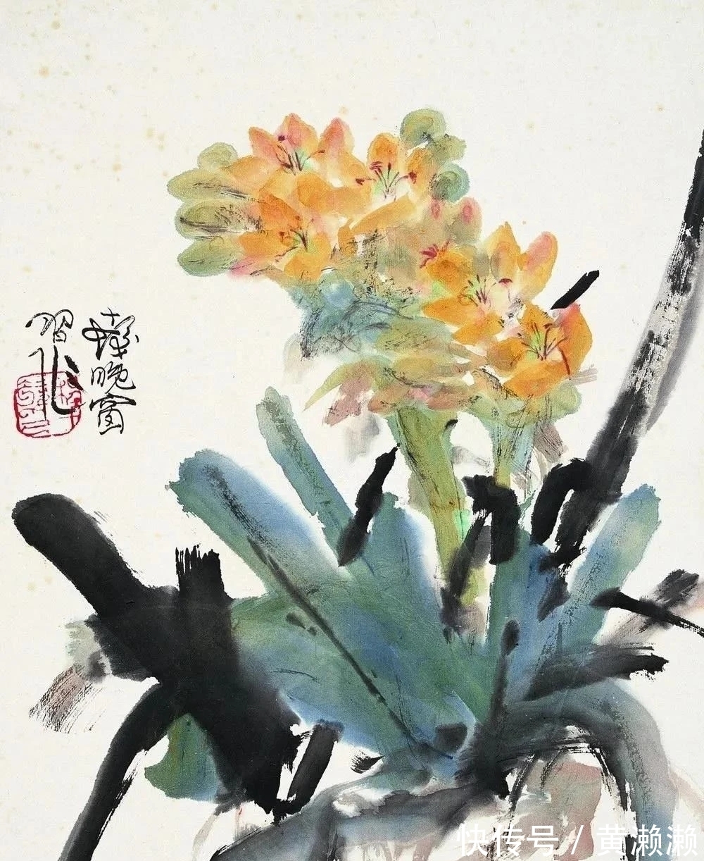 色彩$色彩大师!程十发花鸟画