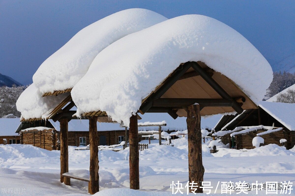 童话世界|冬季来到禾木村看到最美的蘑菇雪景，你去过几个？