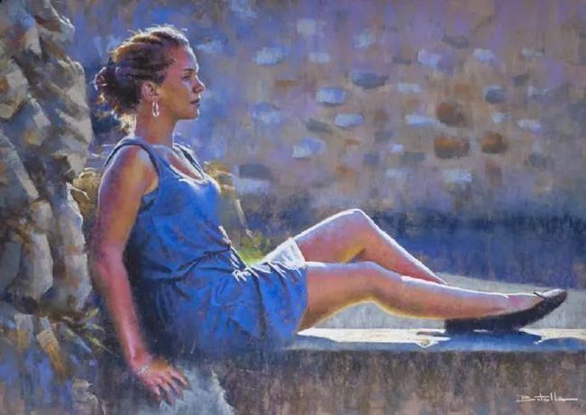 艺术学院$法国女画家:魅力独特的色粉味道