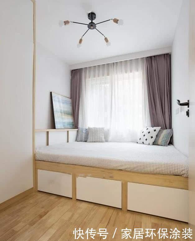 上下床|60平小两居，客厅抬高设计，次卧可住全家人，收纳满分时尚大气！