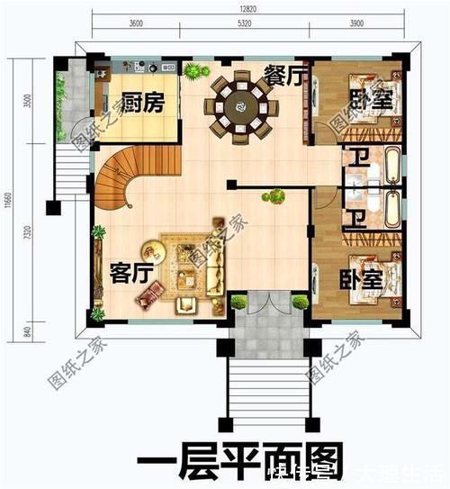 x3|农村三层别墅占地140平米设计图，第一款太气派，第三款很实用