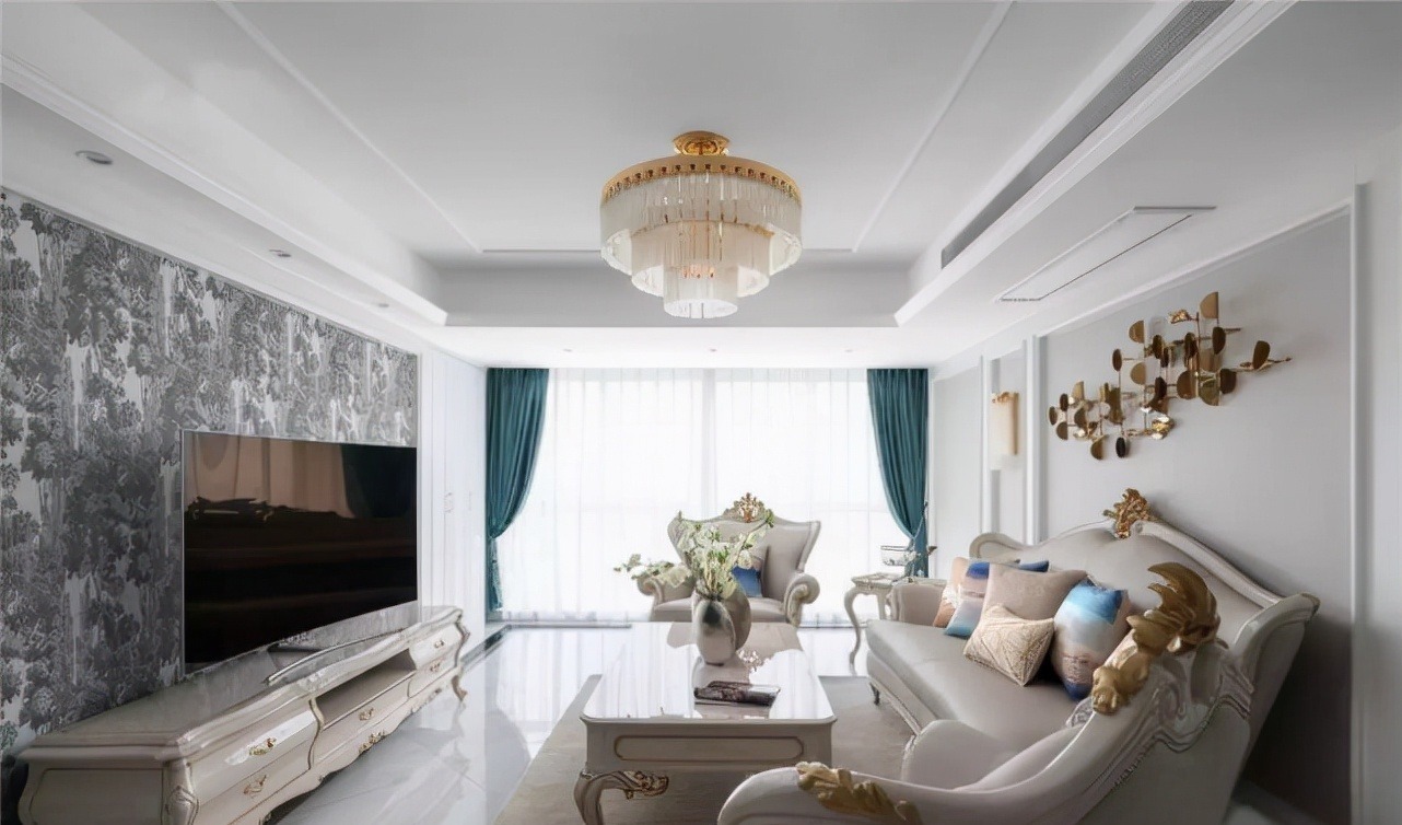 空间|142平欧式风三居室,各个居室映衬的柔和淡雅,独立且相融