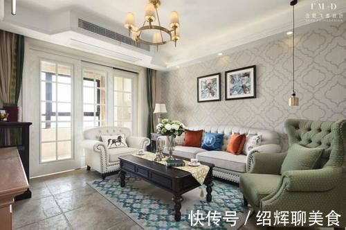 湖语|98㎡美式新家，半包9.6万，只是因为改了这3处，越看越实用