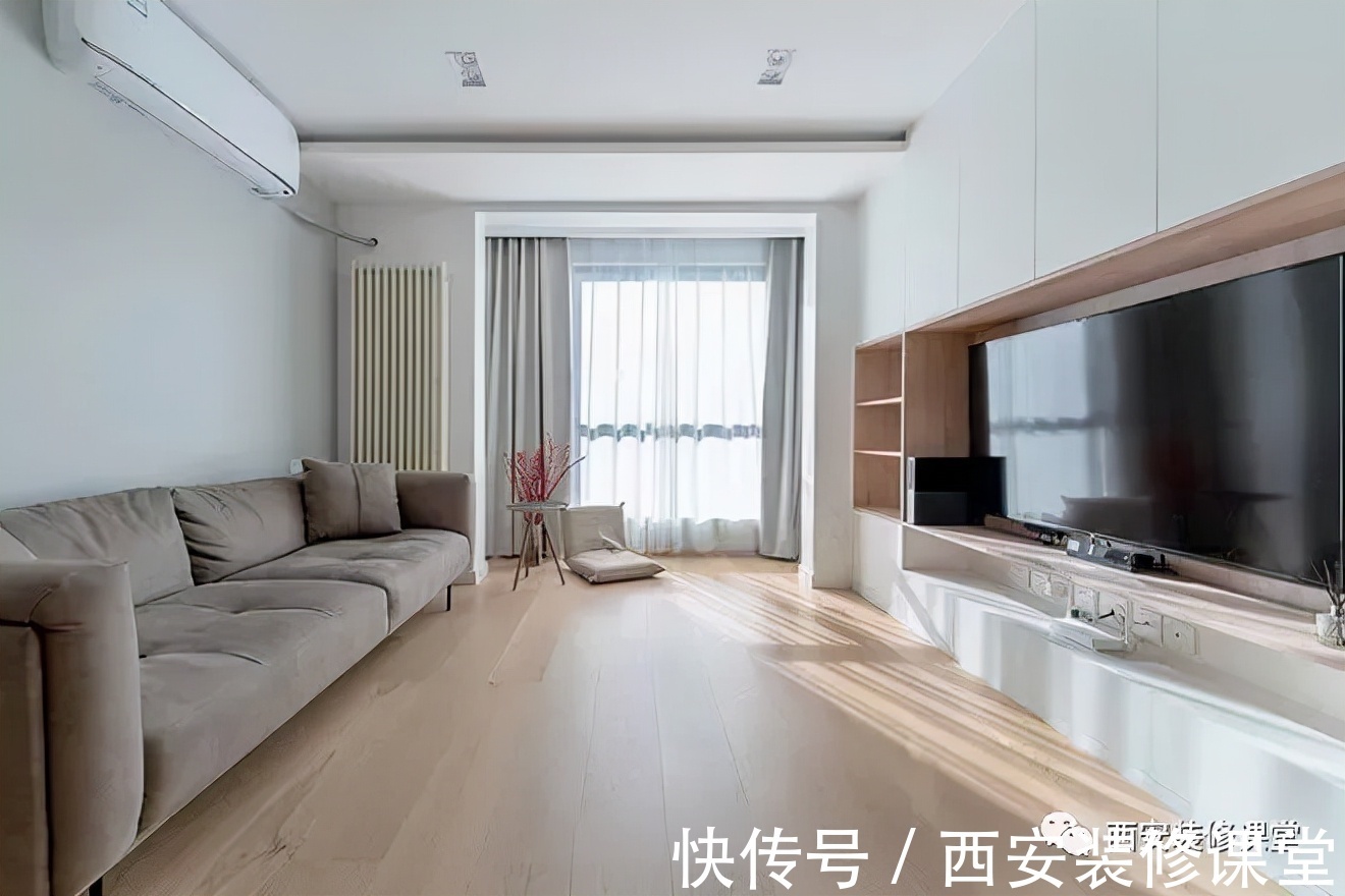 收纳|65㎡一室阳光户型,一人坐拥大客厅