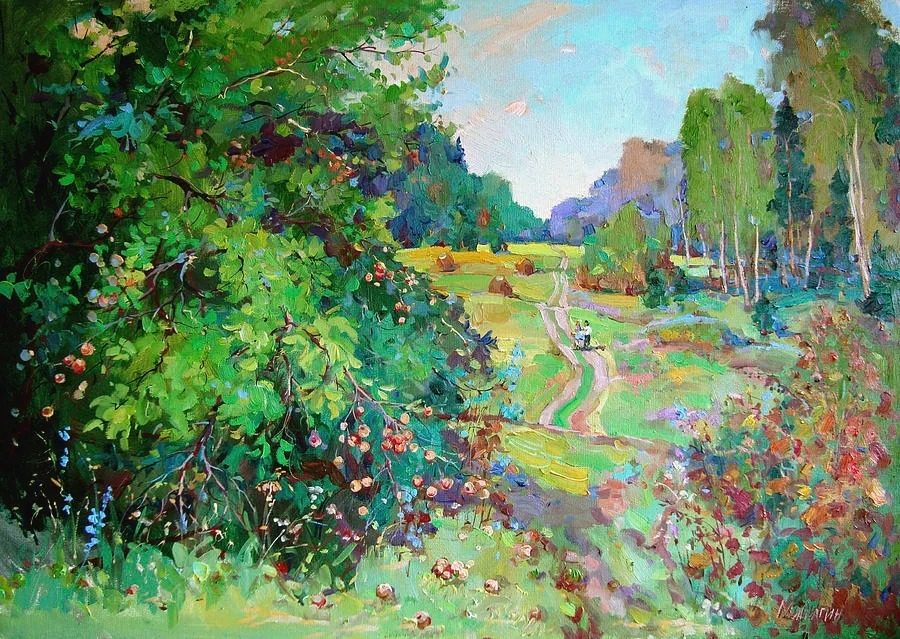 米沙金!俄罗斯画家米沙金的风景油画,美的不要不要的!