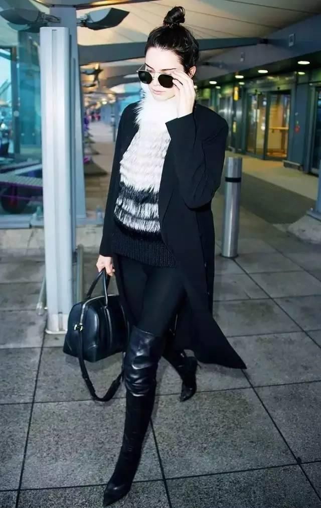  秋冬|秋冬保暖有型的组合：毛衣和长靴！