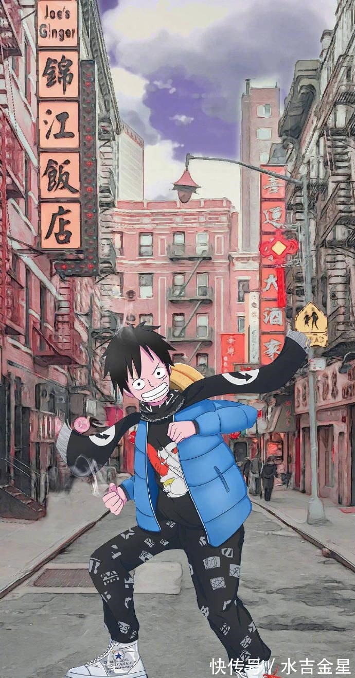 路飞|海贼王的新衣服,路飞和围巾干架了!穿搭还是罗宾最厉害