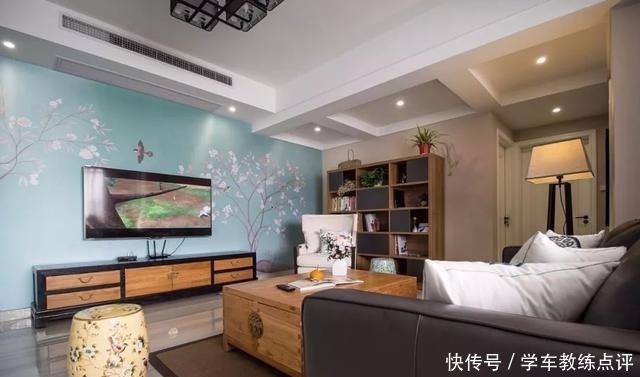 现代|新中式客厅电视墙，儒雅端庄，华丽大方！新中式客厅电视墙，儒雅端庄，华丽大方！