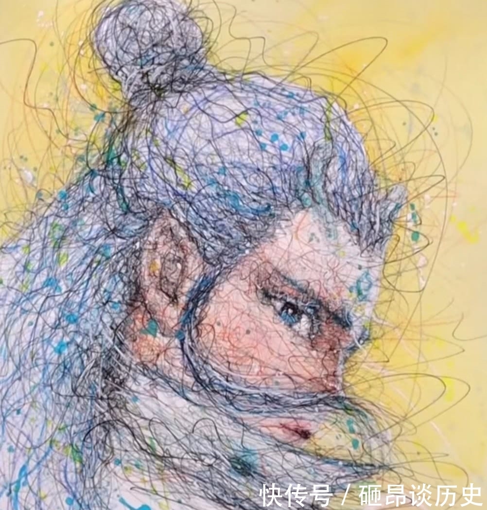 乱画|美术生乱画“敖丙”,被吐槽头发炸毛,成品一出:咋这么优秀?