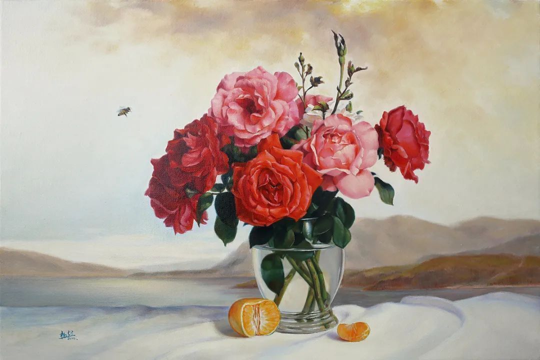 杨超@杨超:人体油画唯美而清雅脱俗,画出了东方女子的纯净与圣洁