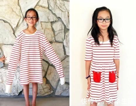 衣服|“抠门宝妈”让孩子穿旧衣,不料宝宝穿上后惊艳众人,建议量产
