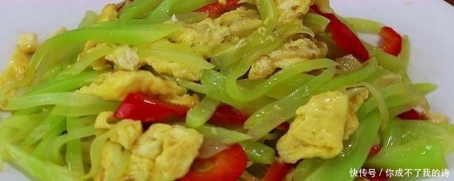 莴笋最好吃做法,加2个鸡蛋,我家一周做5次,下酒下饭,香
