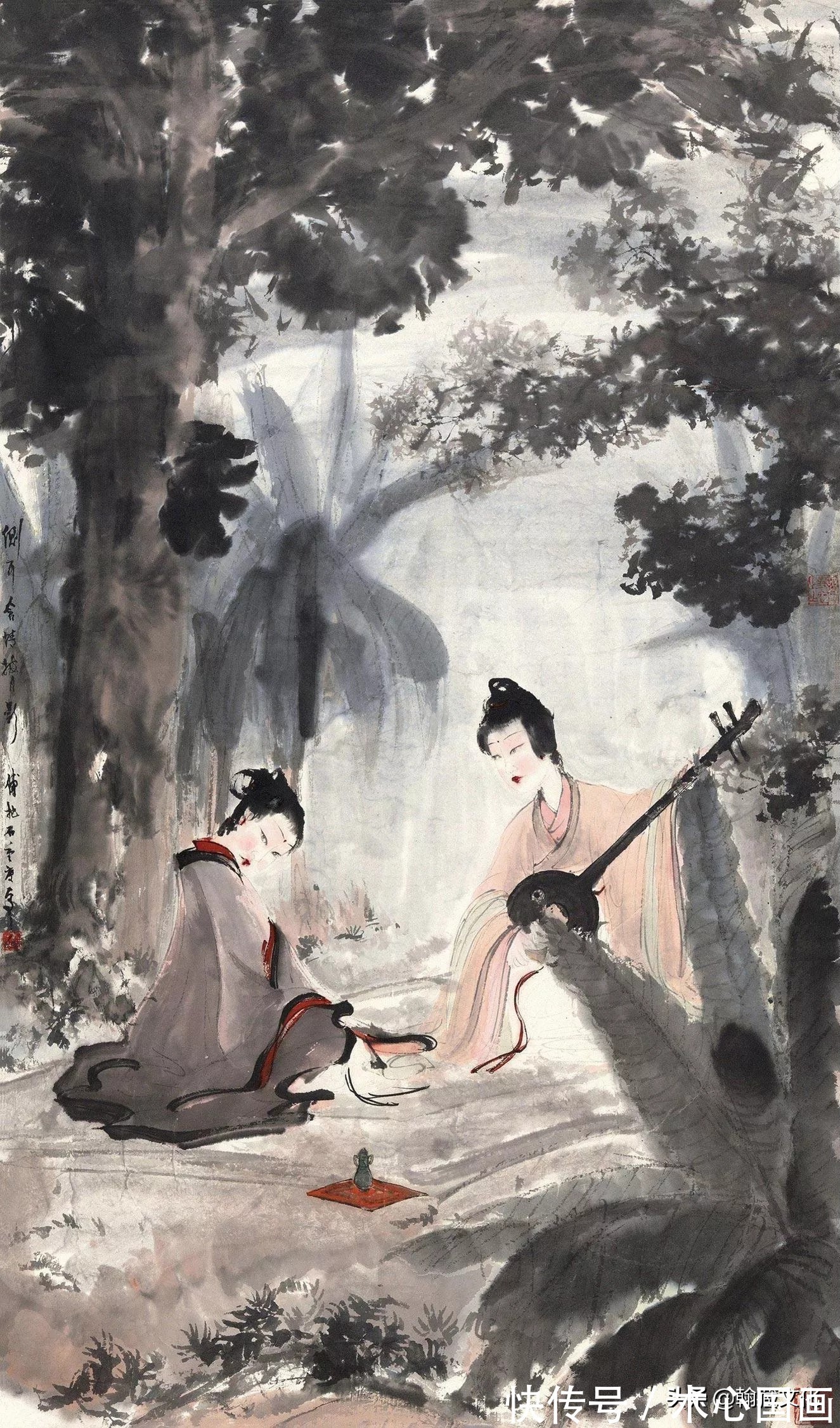 中国画$傅抱石人物画精选