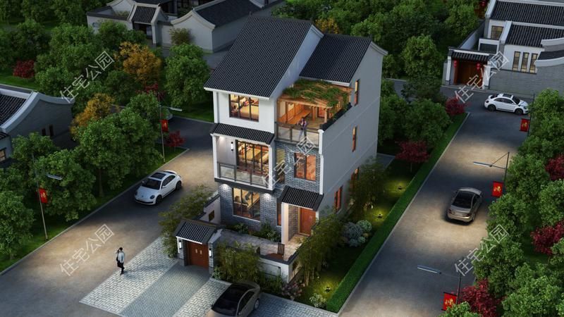 中式|精选8套中式别墅这才是新农村自建房该有的样子，谁不心动