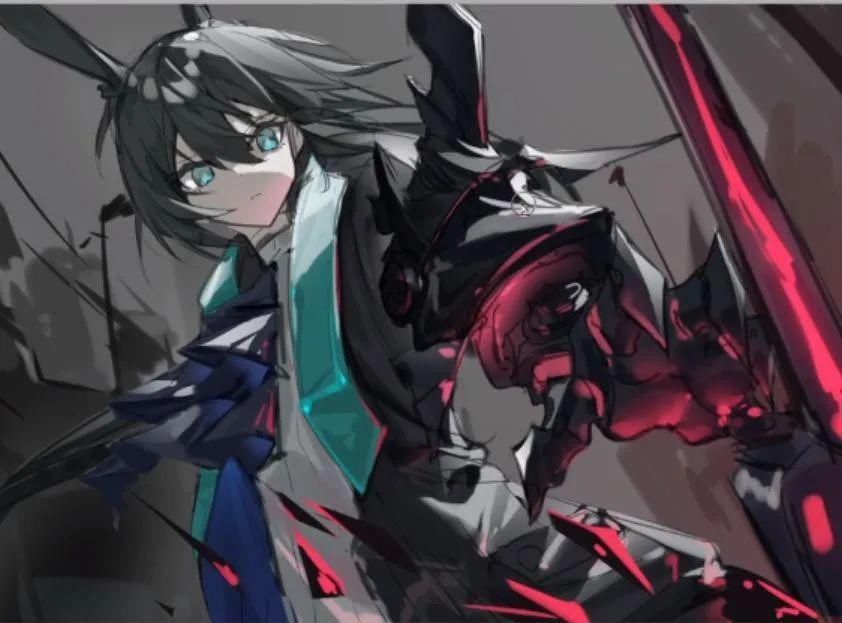  米娅|54张步骤图，带你绘制一个帅气的伪厚涂阿米娅