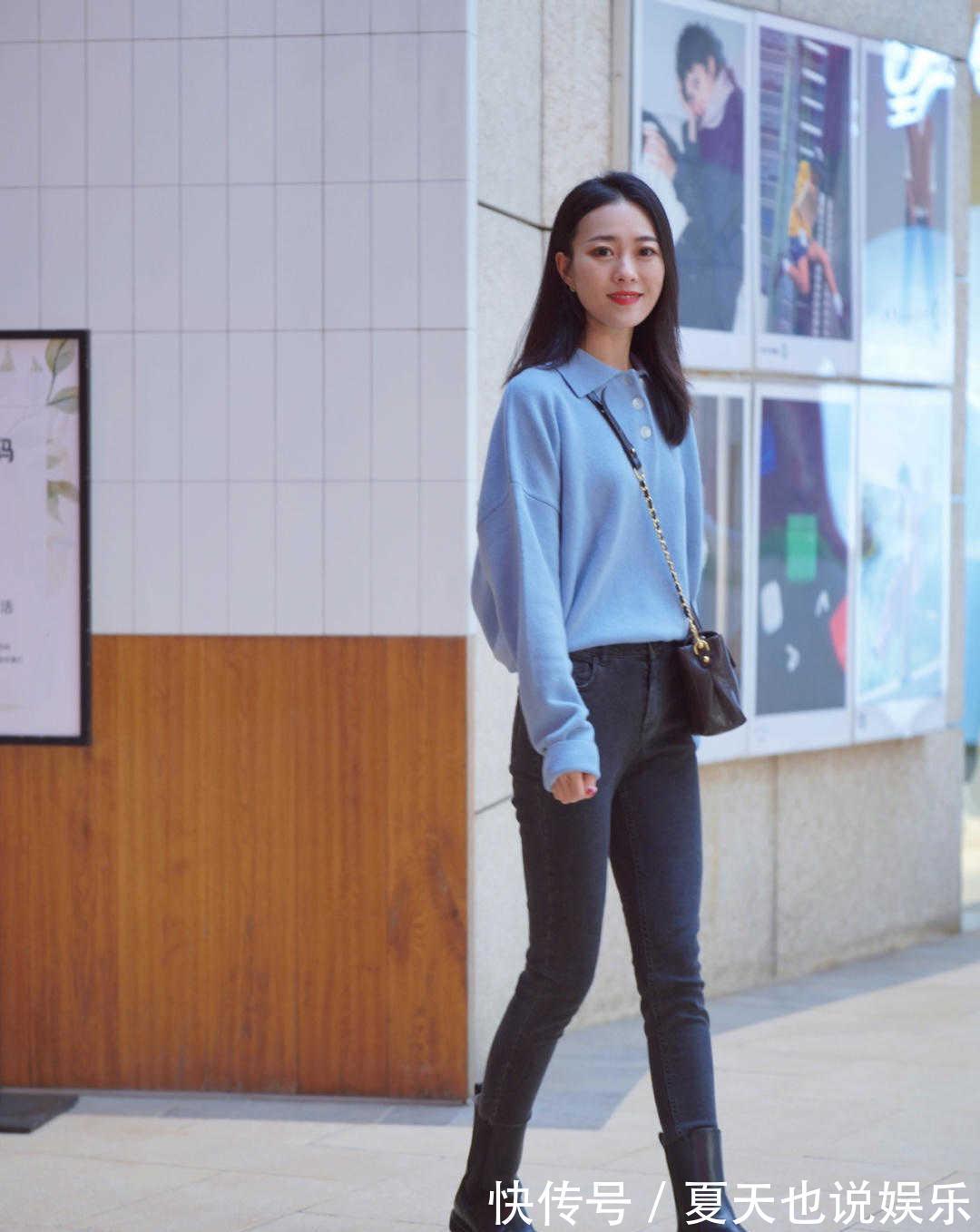 非主流 紧身牛仔裤可不是什么非主流单品，冬天穿它出门，遮肉显瘦又显高