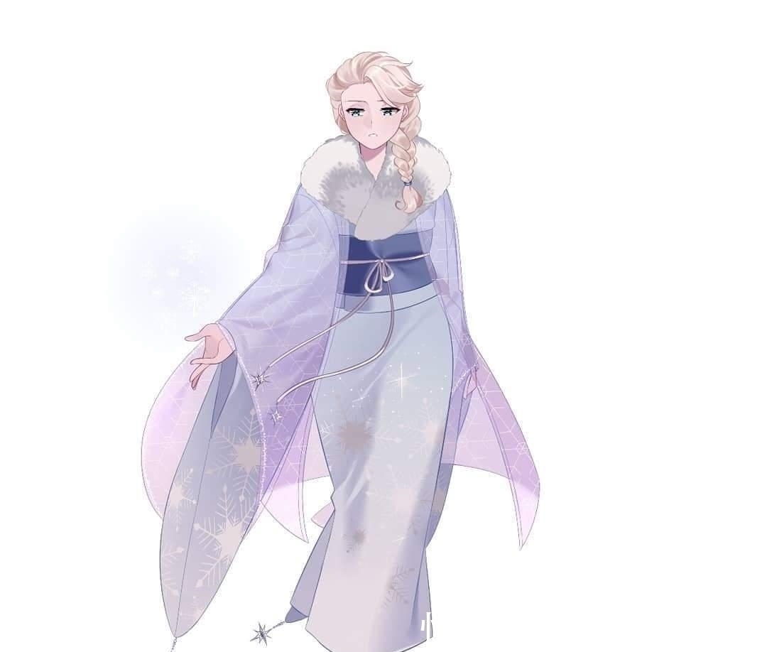 和风|当迪士尼公主遇上“日式和风”:艾莎宛如雪女,花木兰化身大剑豪