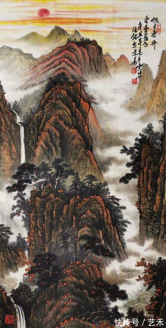 北京奥运!著名画家赵德铭(赵银湖,字雲昇)丨咫尺万里、醉墨淋漓
