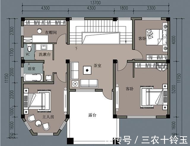 影视剧|农村自建二层别墅, 面宽18.8米, 厨房建室外, 主体宽敞, 堪称经典