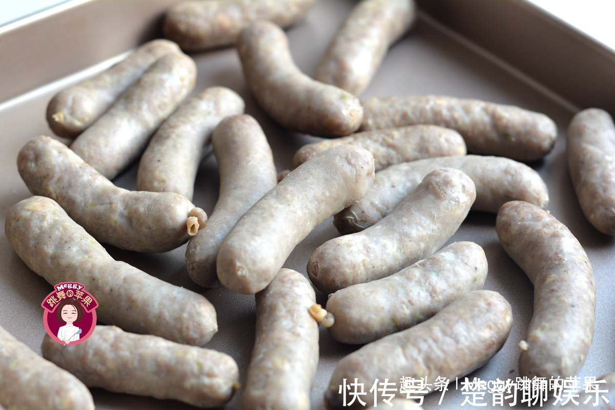 自制牛肉脆皮肠,零添加剂无色素,煮一锅吃一周,营养早餐不犯愁