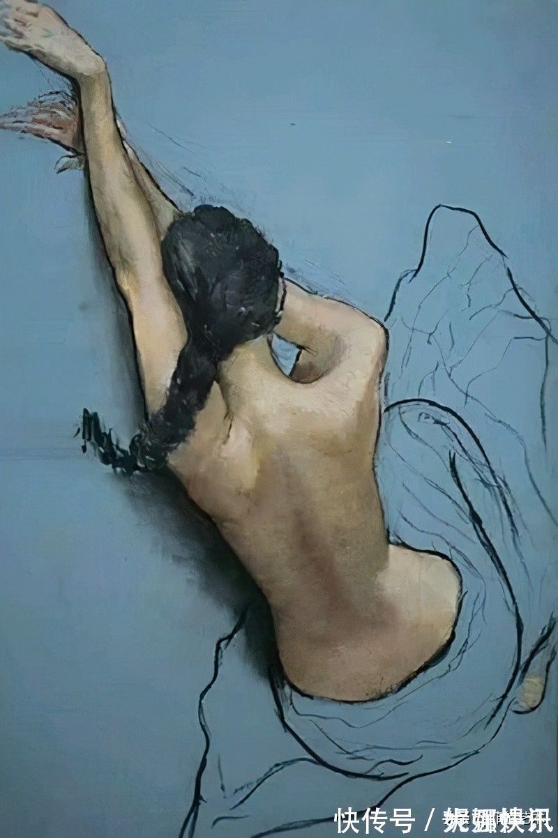 女画家$乌克兰女画家色粉画作品,跳舞的姑娘可真美