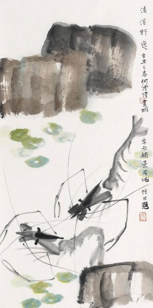 牡丹@标榜大师齐白石？何云伟一幅画标价5000元，是画虾还是瞎画？