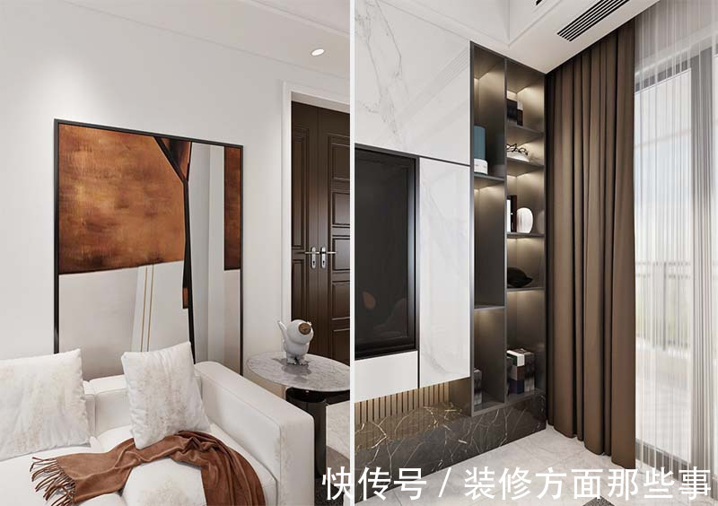 背景墙|151平现代风四居室,诠释不一样的现代生活仪式感